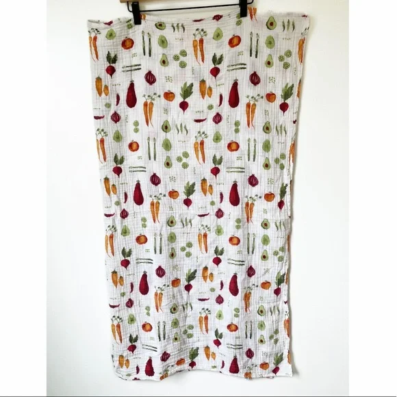 Little Unicorn Cotton Vegetable Garden Avocado Muslin Blanket Baby Swaddle - Picture 1 of 4